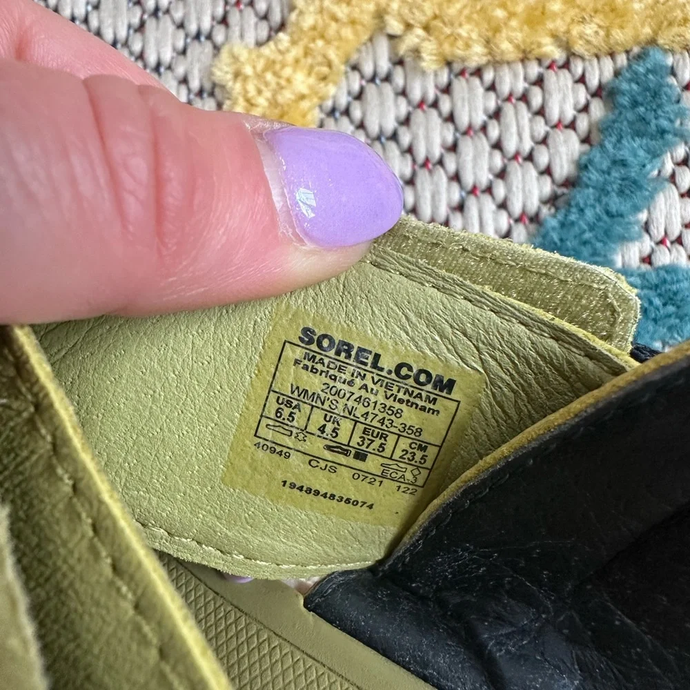 Sorel women’s Sandals in Black and Olive - Picture 9 of 9